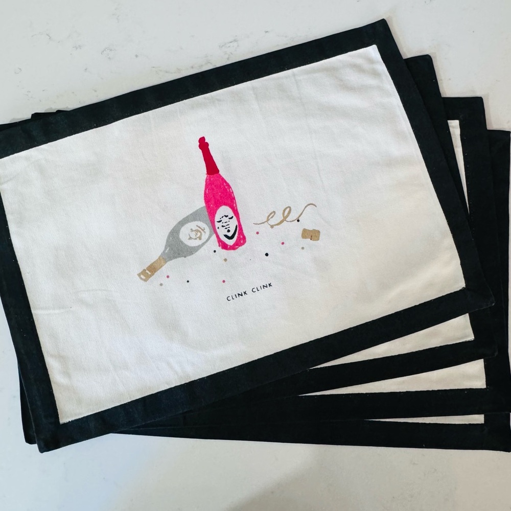 Kate Spade Holiday Placemats - 1st Set of 4 NWT